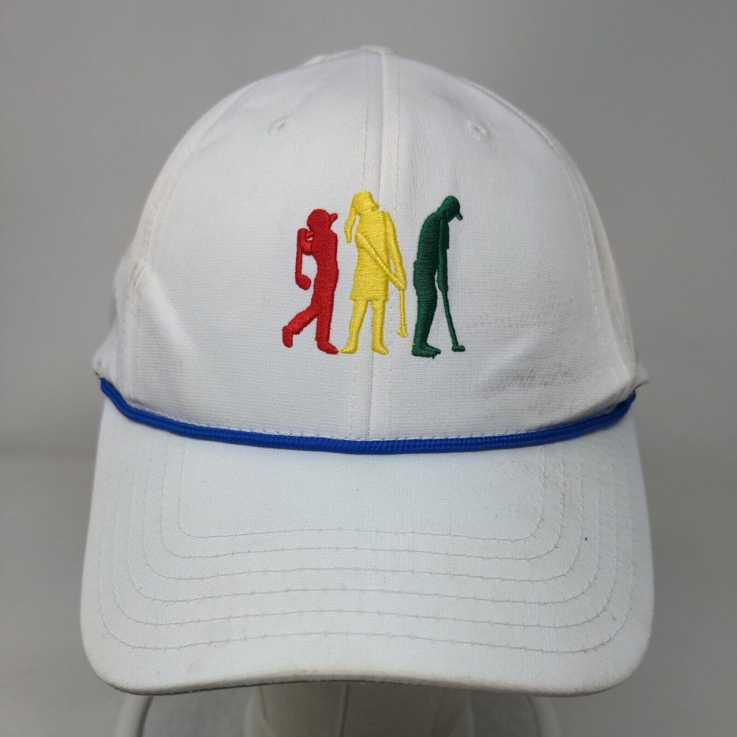 Golf Drive Chip & Putt Strapback Rope Hat White One Size Embroidered