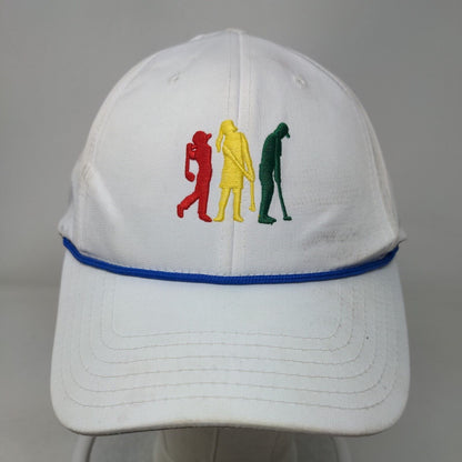 Golf Drive Chip & Putt Strapback Rope Hat White One Size Embroidered