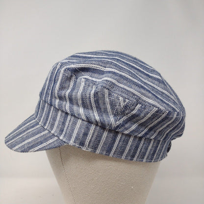 Unbranded Fitted Conductor's Cap Multicolor OSFA Stretch Striped Lightweight