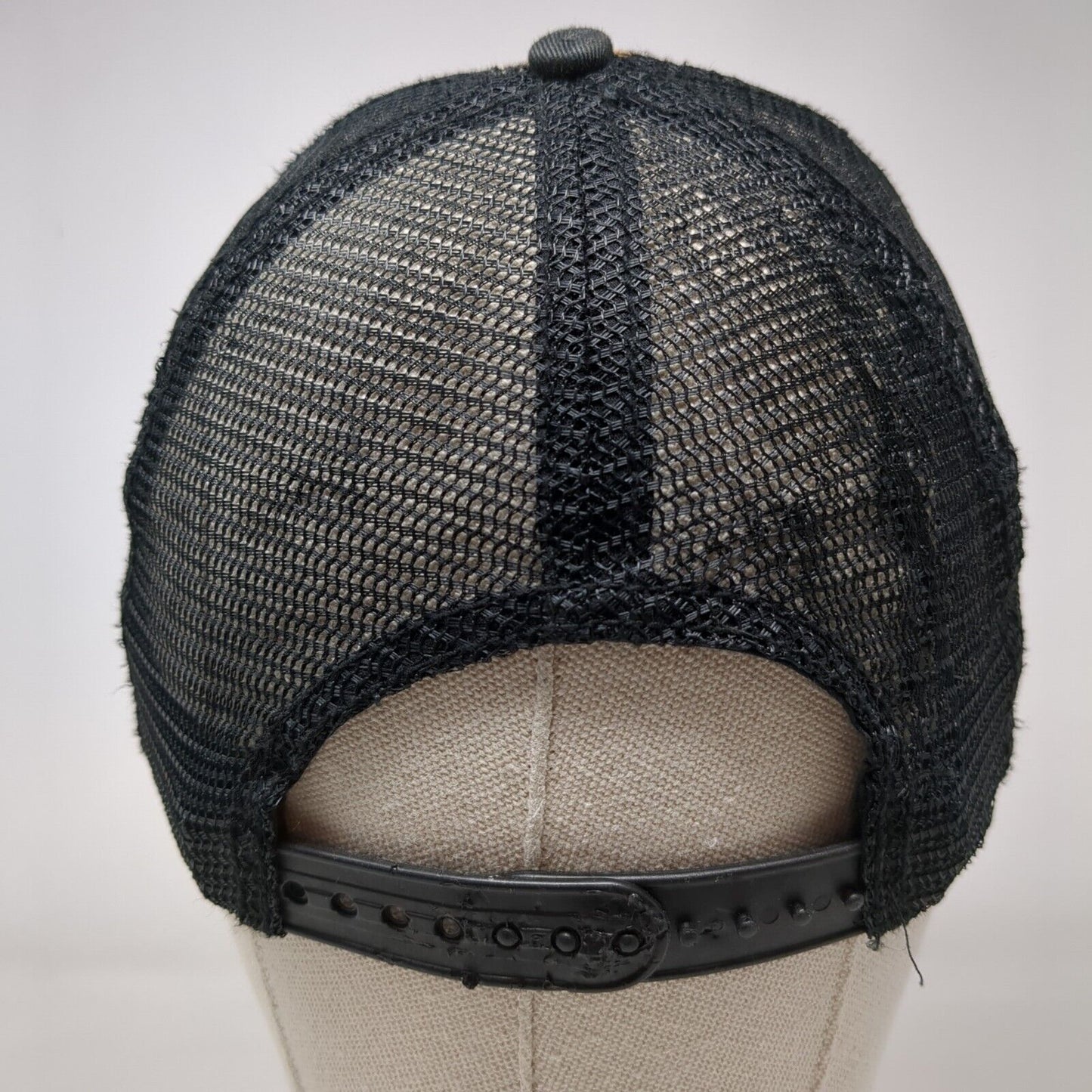 Leopard Snapback Mesh Back Trucker Hat Multi One Size Animal Print HG