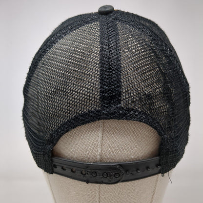 Leopard Snapback Mesh Back Trucker Hat Multi One Size Animal Print HG