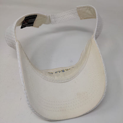 Magic Men's Sun Visor Cap Hat White OSFA Embroidered Cougars Logo 100% Polyester