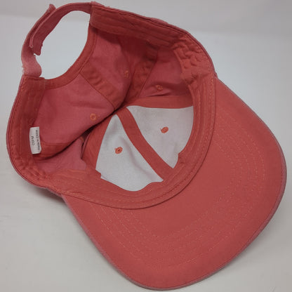 Unbranded Strapback Baseball Cap Pink One Size Adjustable 6 Panel Blank