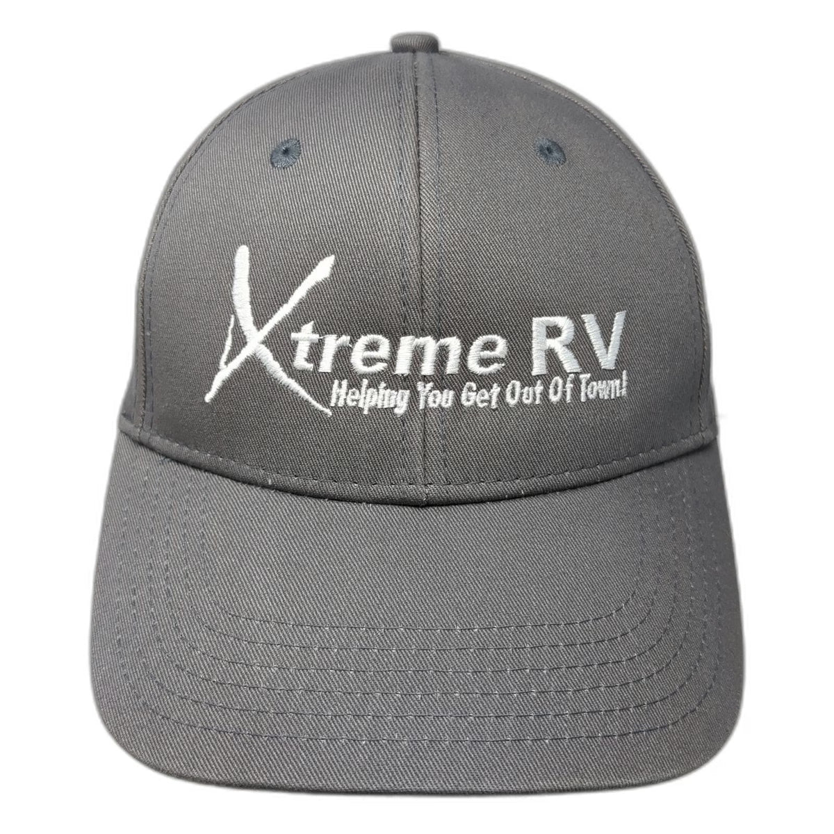 Xtreme RV Baseball Cap Gray One Size Adjustable Strapback Embroidered Logo Hat