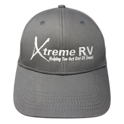 Xtreme RV Baseball Cap Gray One Size Adjustable Strapback Embroidered Logo Hat