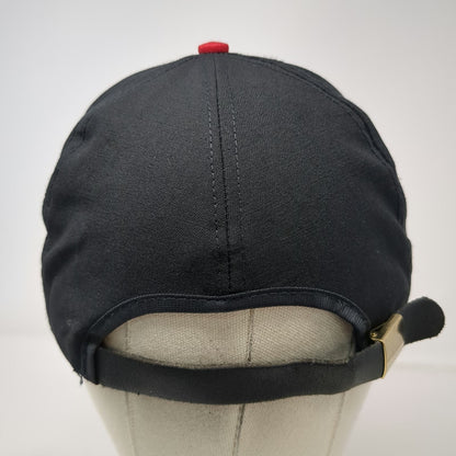 Omni Logo Black Red 5 Panel Hat One Size Slideback Cotton Structured
