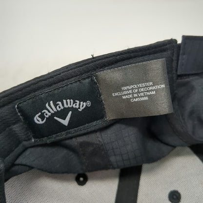 Callaway Baseball Cap Black One Size Topgolf Logo Polyester Strapback Golf Hat
