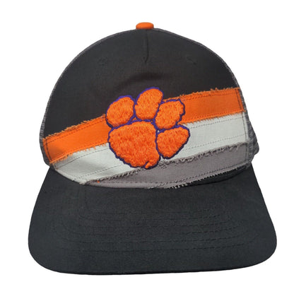 Clemson Tigers Snapback Mesh Back Trucker Hat Multi One Size Colorblock