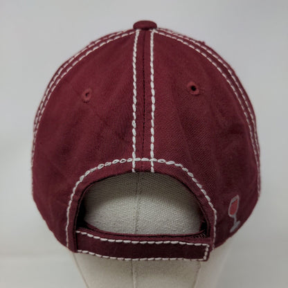 Sometimes Wine Is Just Necessary Strapback Hat Red One Size KB ETHOS Vintage
