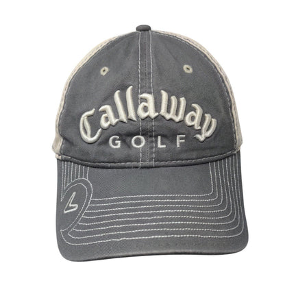 Callaway Golf Slideback Hat Gray OSFA Adjustable Embroidered 6 Panel New Era