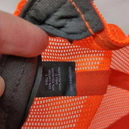 Richardson 112 Trucker Hat Salmon Electrical Contractors Gray Orange OSFM Mesh