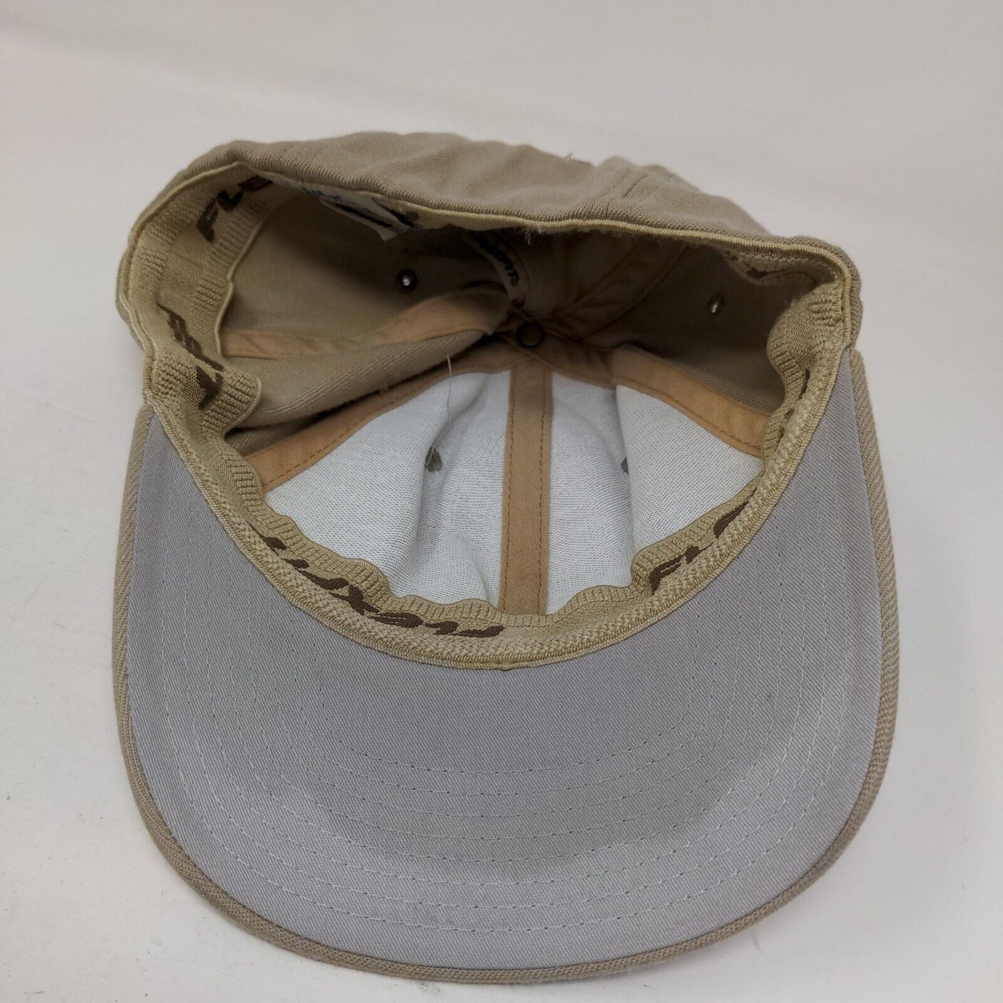 Lids Fitted Hat Tan Small-Medium Solid 6 Panel Vent Holes Blank Flexfit