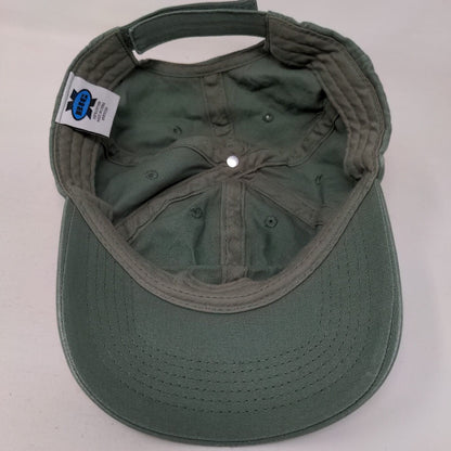 God's Army Strapback Hat Green One Size Adjustable 6 Panel Big X