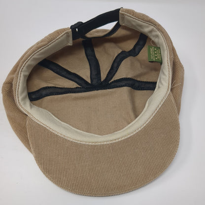 Hempy's Strapback Newsboy Cap Brown One Size Adjustable Lightweight Blank