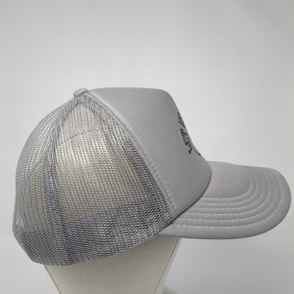 Let Us Worship Snapback Trucker Hat Gray OS Adjustable Mesh Back 6 Panel Otto