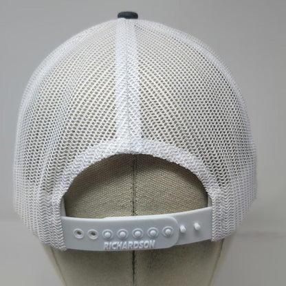 Richardson Trucker Hat Gray One Size 112 E.C.B Abbert Inc Logo Snapback Mesh
