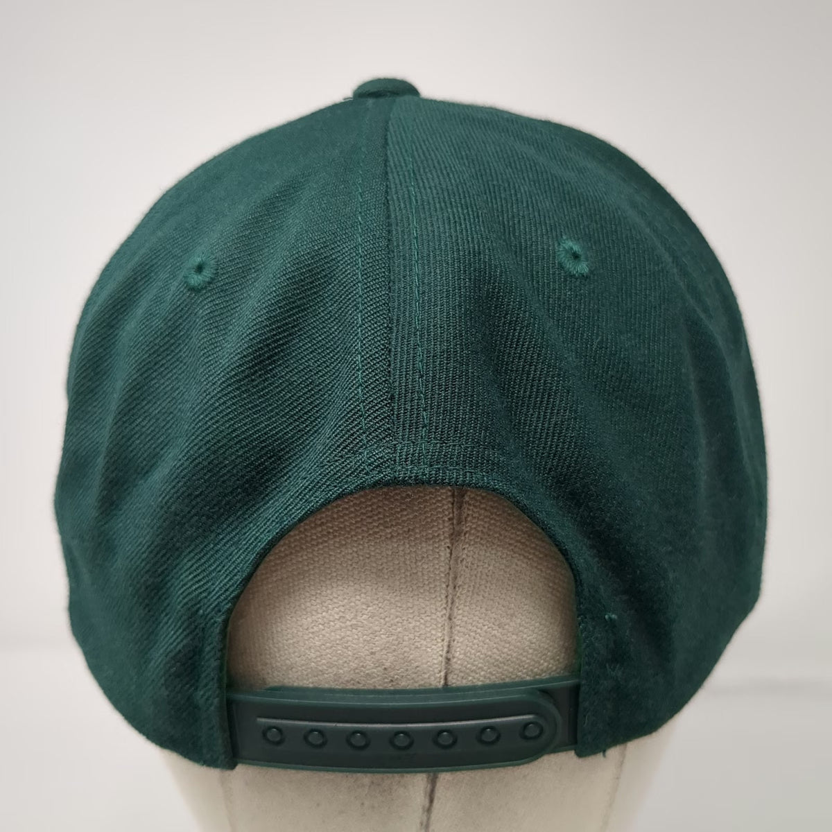 4Hunnid Snapback Hat Green One Size Flat Brim Signed Logo Autograph Yupoong