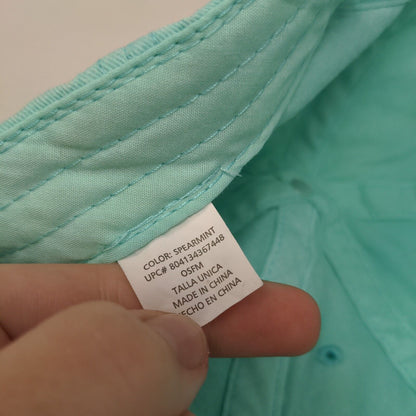 Unbranded Strapback Hat Blue Spearmint OSFM Adjustable Solid Blank