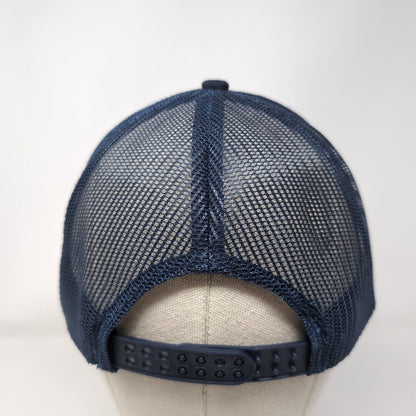 Star of Life Snapback Trucker Hat Blue One Size Adjustable Embroidered Cobra