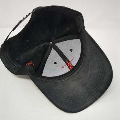 Faith Snapback Hat Black OSFA Adjustable Embroidered Patriotic 6 Panel