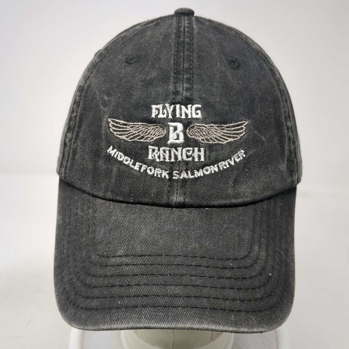 Otto Gray Baseball Cap One Size Flying B Ranch Middle Fork Salmon River Hat