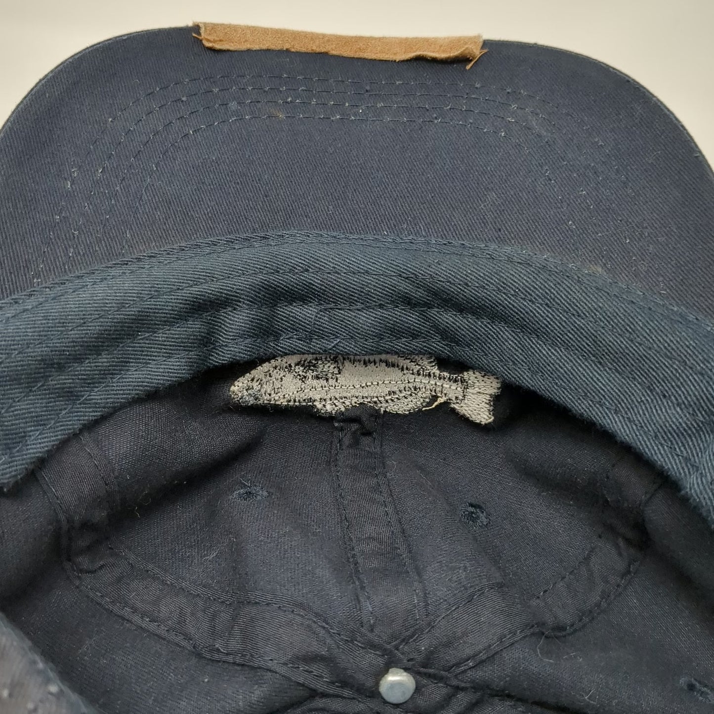 Field & Stream Baseball Cap Blue One Size Embroidered Fish Bass Slideback Hat