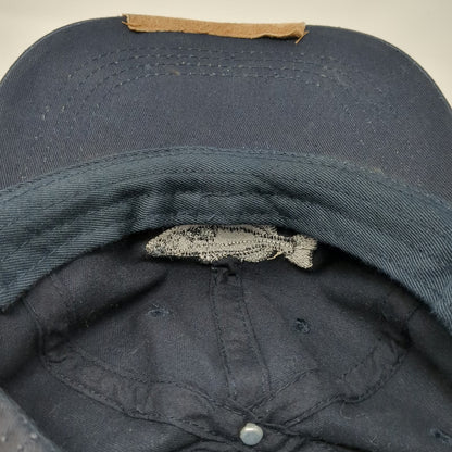 Field & Stream Baseball Cap Blue One Size Embroidered Fish Bass Slideback Hat