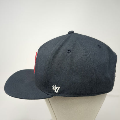 '47 Boston Red Sox MLB Snapback Hat Black Red White One Size Flat Brim Fenway