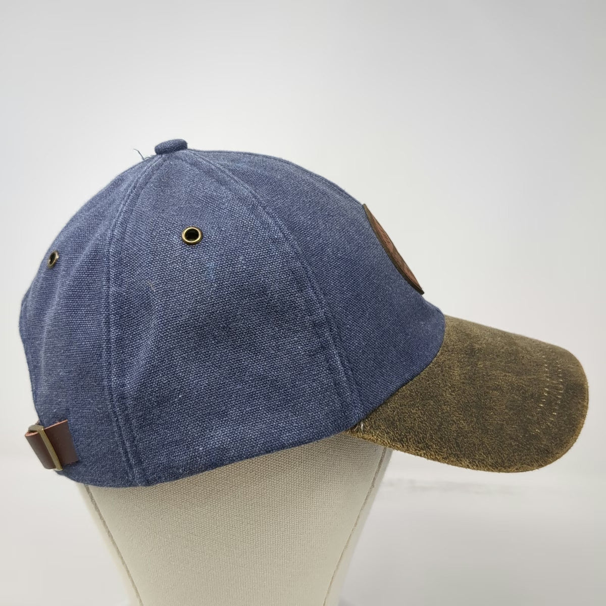 Ouray Baseball Cap Blue One Size The Ascendant 2024 Leather Patch Slideback Hat