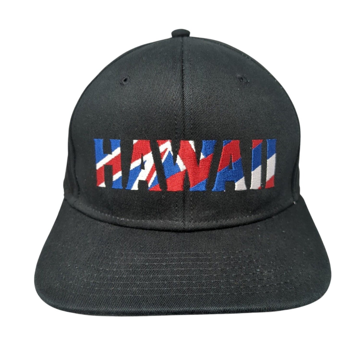 Hawaii Snapback Hat Black One size Adjustable Embroidered 6 Panel VANS