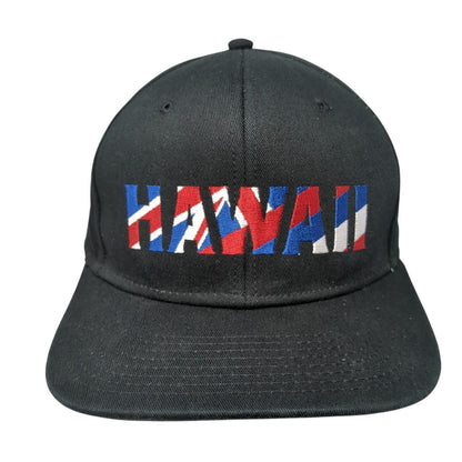 Hawaii Snapback Hat Black One size Adjustable Embroidered 6 Panel VANS
