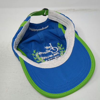 Leslie Jordan Baseball Cap Blue One Size Performance Mesh Training Marathon Hat