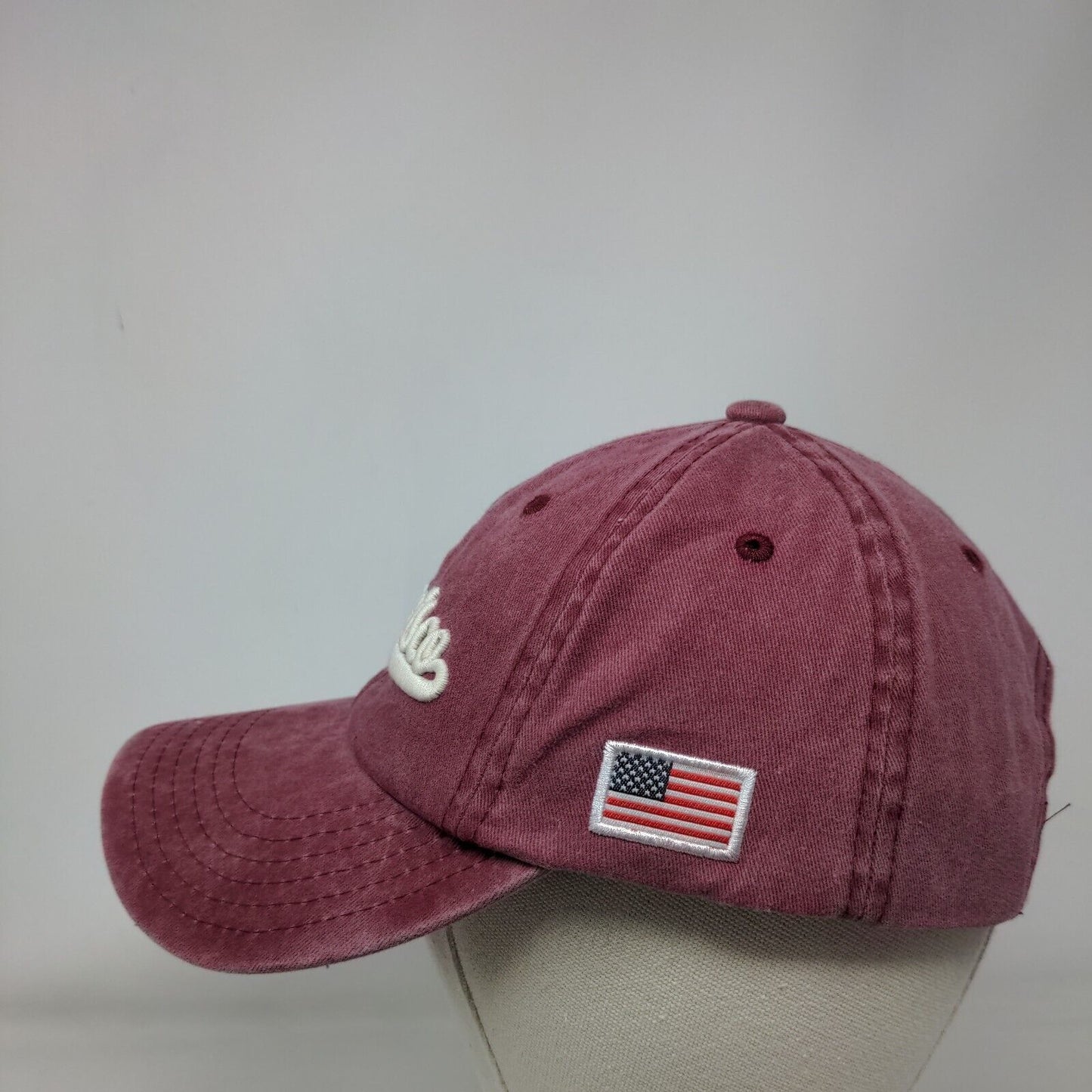 San Francisco Slideback Hat Red One Size Adjustable Embroidered by elidan
