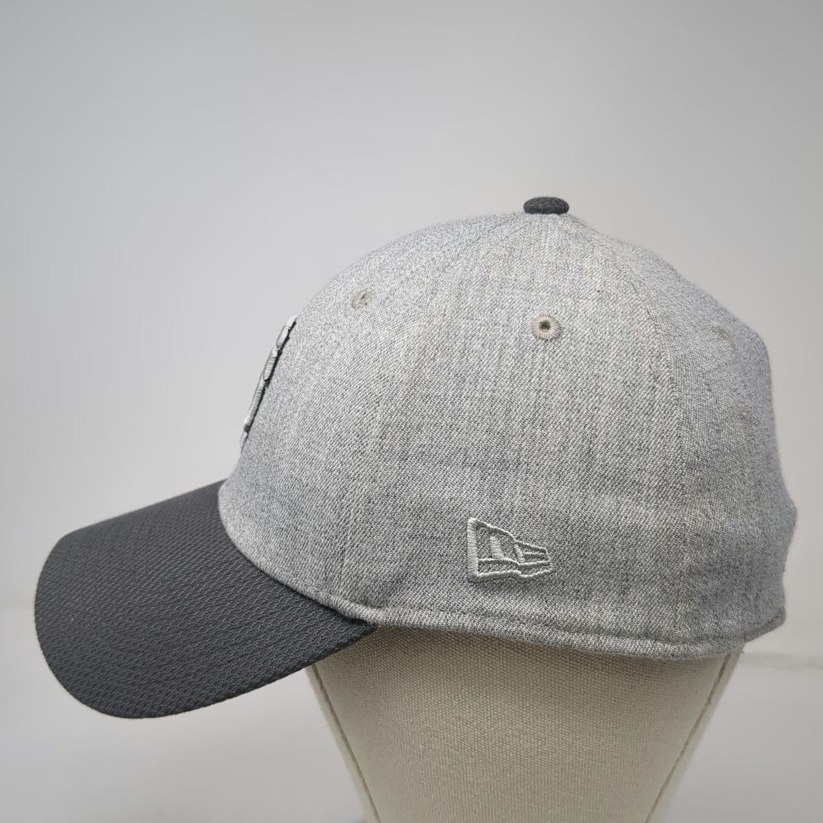 San Francisco Giants MLB New Era Baseball Cap Gray Black L 39THIRTY Stretch Fit