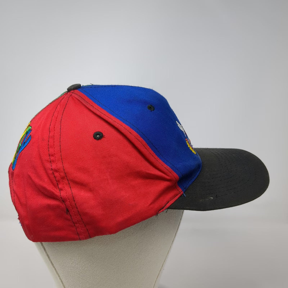 Mickey Unlimited Snapback Blue Red Green Black One Size Hat Mouse Colorblock Art