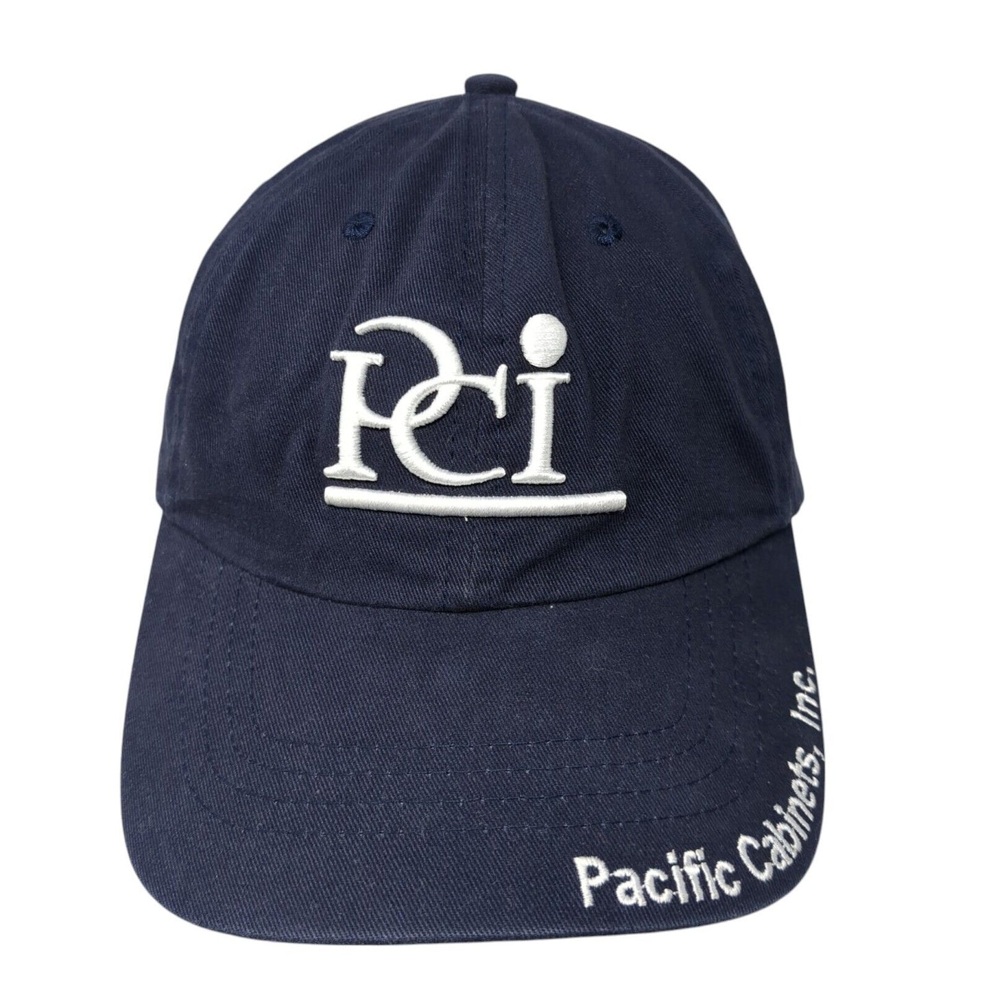 PCI Pacific Cabinets Inc. Slideback Hat Blue One Size Adjustable Embroidered