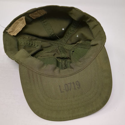 US Military Baseball Cap Green 7 Fitted Sun Hat Rigid Visor Cotton Utility Work