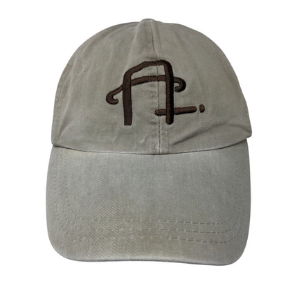 Cigar Aficionado Slideback Hat Tan OSFA Embroidered Leather Strap