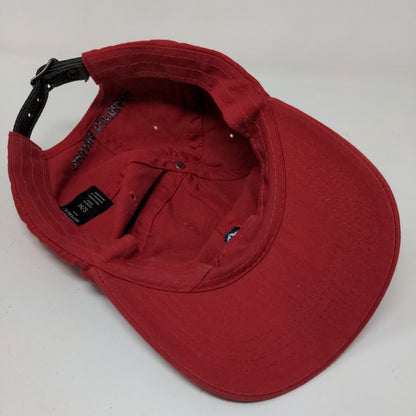 Banana Republic Men's Slideback Hat Red Size S/M Embroidered Elephant Logo