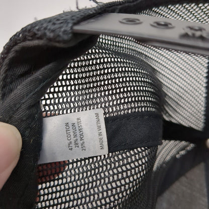 Mountain Snapback Trucker Hat Tan OS Adjustable Embroidered Mesh Richardson