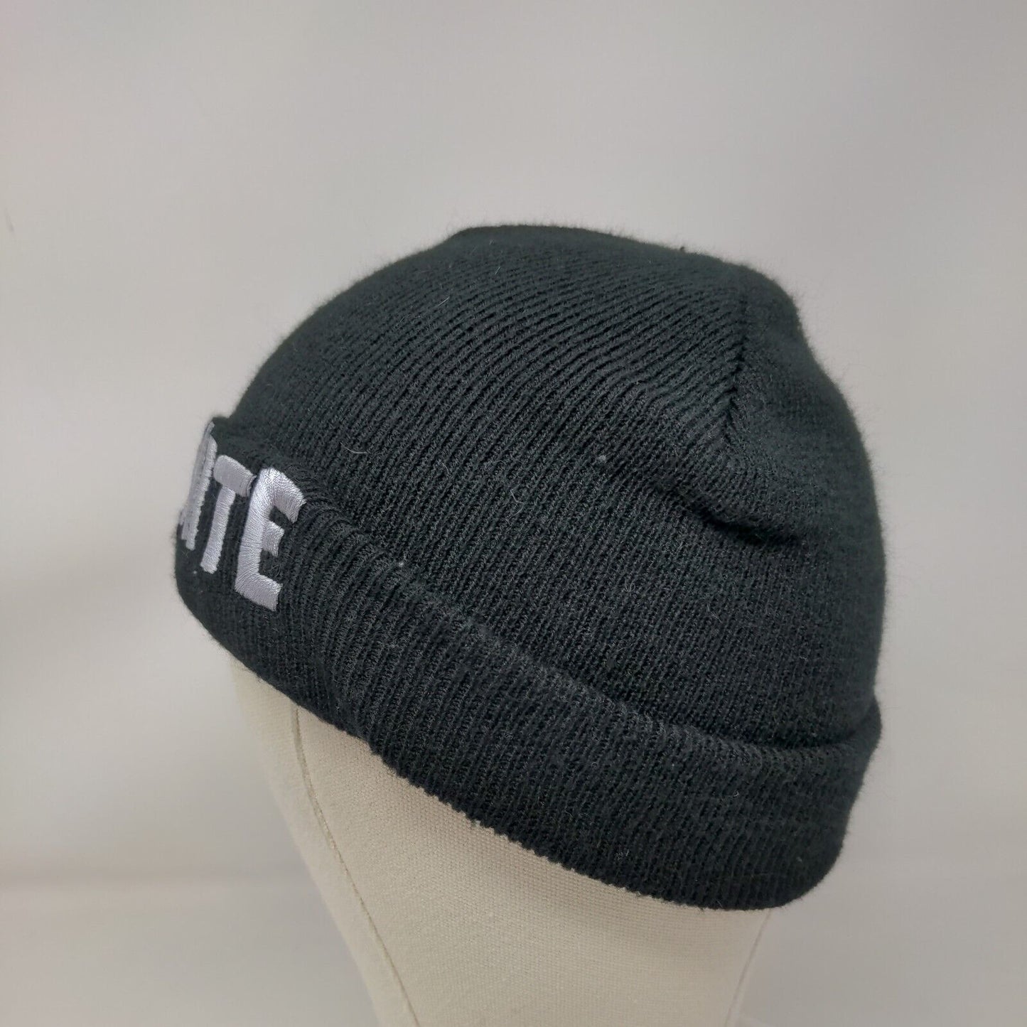 Fortnite Beanie Hat Black OSFM Knitted Embroidered Stretch Epic Games