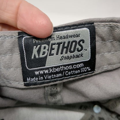 KBETHOS Snapback Hat Gray One Size Boston Basketball 3D Embroidery Flat Brim