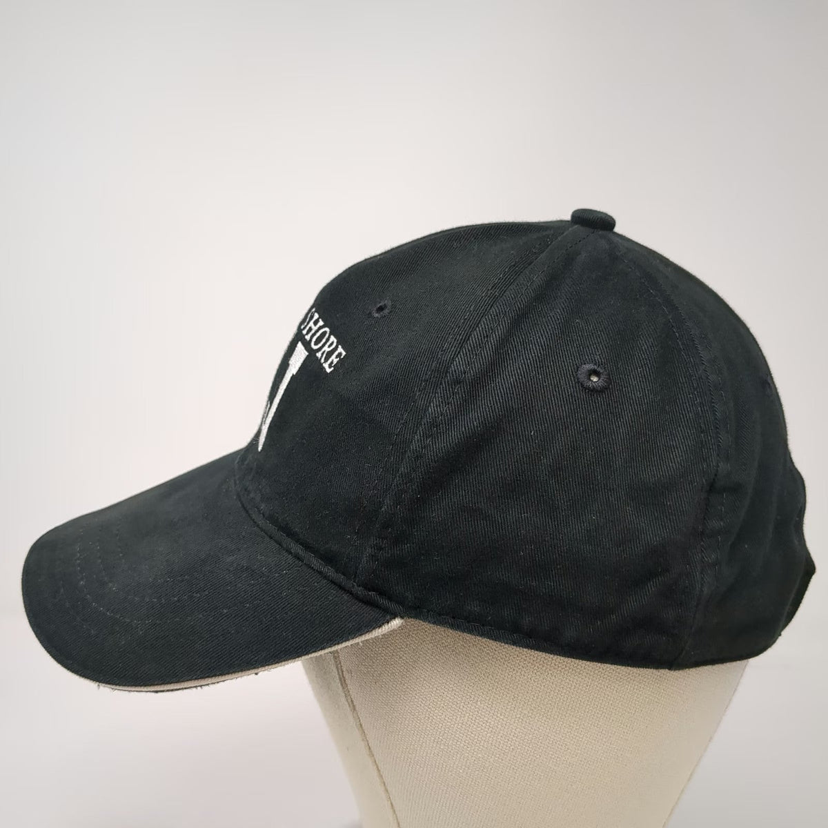 Sherry Baseball Cap Black One Size Jersey Shore NJ Embroidered Strapback Hat