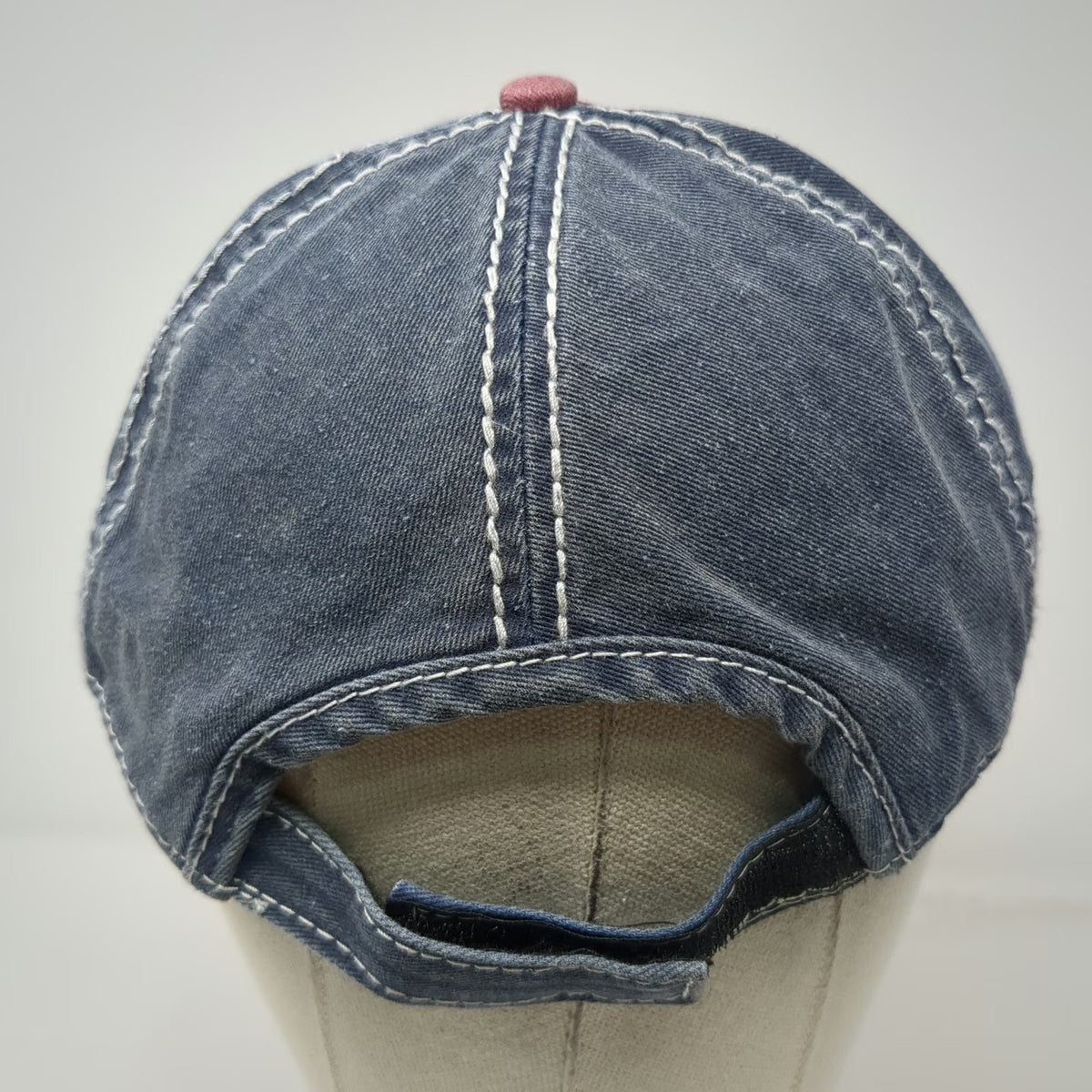 Pugs Baseball Cap Red Blue One Size Cotton Contrast Stitching Strapback Hat