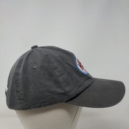 Hero I Am One Blood Slideback Hat Gray One Size Embroidered Adjustable