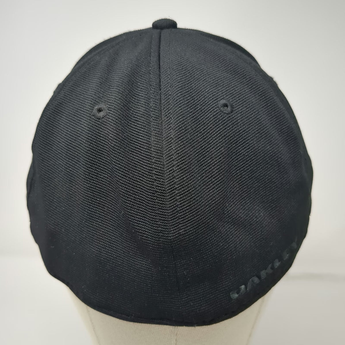 Oakley Baseball Cap Black XL US Flag Logo Performance Flexfit Stretch Fit Hat