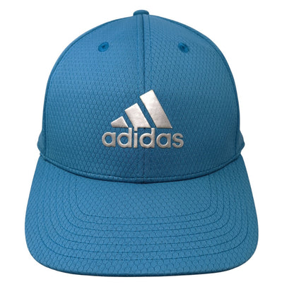 Adidas Strapback Baseball Cap Blue One Size Adjustable Embroidered 6 Panel