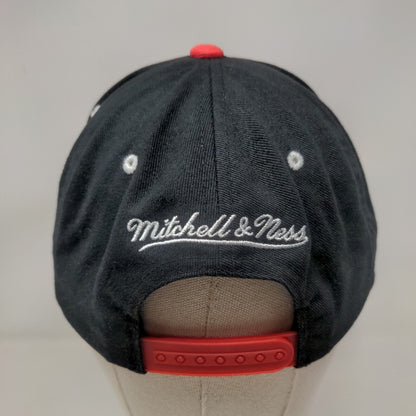 Mitchell & Ness Snapback Hardwood Classics Chicago Bulls Hat Black Striped NBA