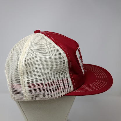 Ozinga Concrete Mixer Truck Red White One Size Trucker Hat Snapback Mesh Cap