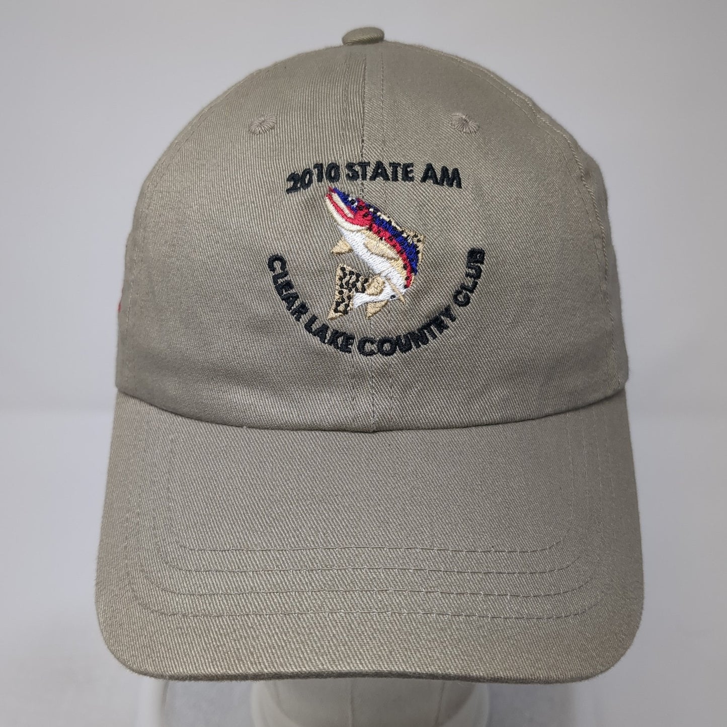 2010 State Am Clear Lake Country Club Baseball Cap Brown OS Adjustable Cotton